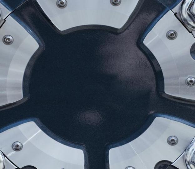 Truck wheel closeup